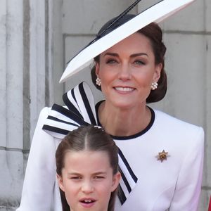 Catherine Kate Middleton, princesse de Galles, la princesse Charlotte - Les membres de la famille royale britannique au balcon du Palais de Buckingham lors de la parade militaire "Trooping the Colour" à Londres le 15 juin 2024
© Julien Burton / Bestimage