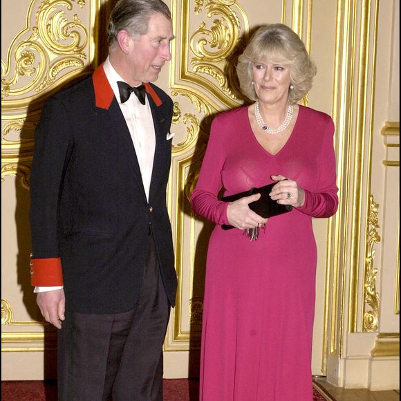 A l'époque de leur mariage en 2005, ils ont dû déplacer la date de leurs noces en raison des obsèques de Jean-Paul II

Annonce du mariage en 2005 de Charles et Camilla
©GOFF INF / BESTIMAGE