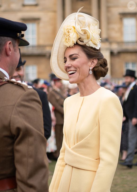 Catherine (Kate) Middleton, princesse de Galles, lors de la Royal Garden Party de Buckingham Palace à Londres, le 20 mai 2025. @Aaron Chown/WPA-Pool