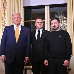 French president Emmanuel Macron meets U.S. President-elect Donald Trump in Paris, Volodymyr Zelenskiy will travel to Paris to attend the re-opening of Notre-Dame cathedral on Saturday, and use the trip to hold talks with U.S, at the Elysee presidential Palace in Paris, France, on December 7, 2024. © Jeanne Accorsini/Pool/Bestimage