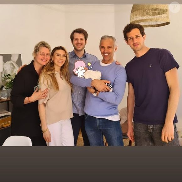 Luana Belmondo a souhaité un bon premier mois à son petit-fils, Vahé. @ Instagram / Luana Belmondo