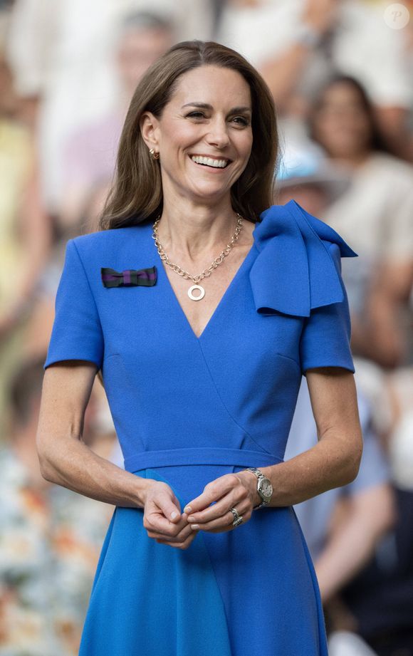 Princesse Catherine (Catherine « Kate » Middleton, princesse de Galles), finale masculine du tournoi de Wimbledon, 14e jour à Wimbledon, Grande-Bretagne, 13 juillet 2025. Dana Press / Bestimage