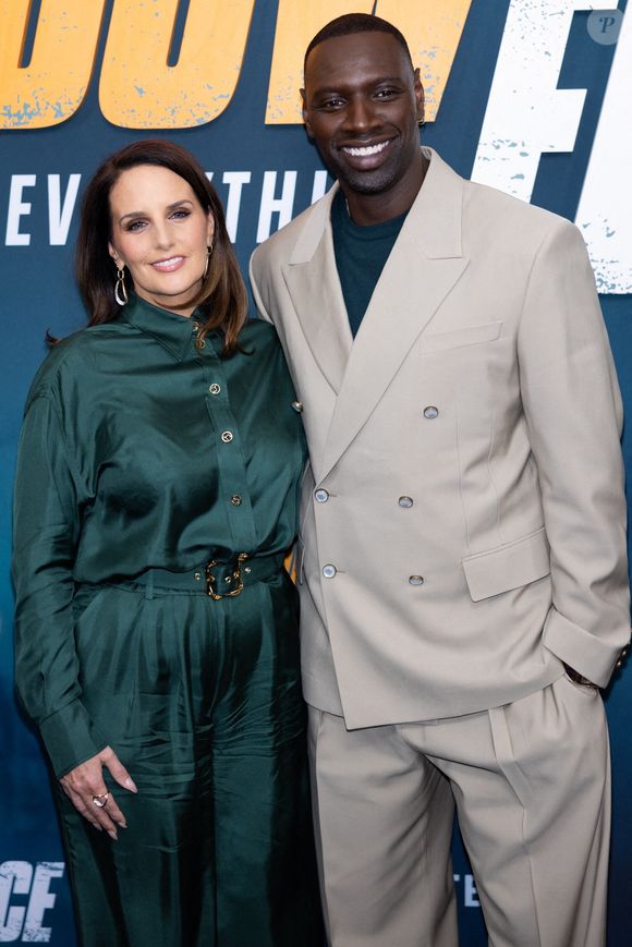 Helene Sy, Omar Sy à l'arrivée de la première de SHADOW FORCE, AMC Lincoln Square 13, New York, NY, 01 mai 2025. Photo de Ryan Billings/Everett Collection/ABACAPRESS.COM