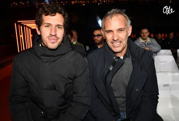 Victor et Paul Belmondo - Le boxeur français T.Yoka s'incline face au belge R.Merhy à Roland-Garros le 9 décembre 2023 © Veeren / Bestimage