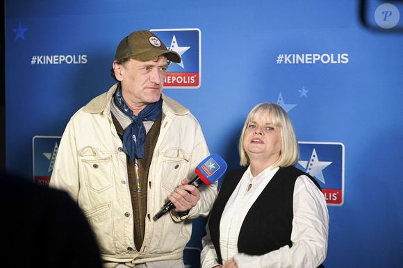 L'acteur français Jean-Paul Rouve et l'actrice française Isabelle Nanty lors de la première du film God Save the Tuche au Kinepolis Imagibraine à Braine-l'Alleud, Belgique le 24 janvier 2025. Photo par Frederic Andrieu/Agencepeps/Content Curation/ABACAPRESS.COM