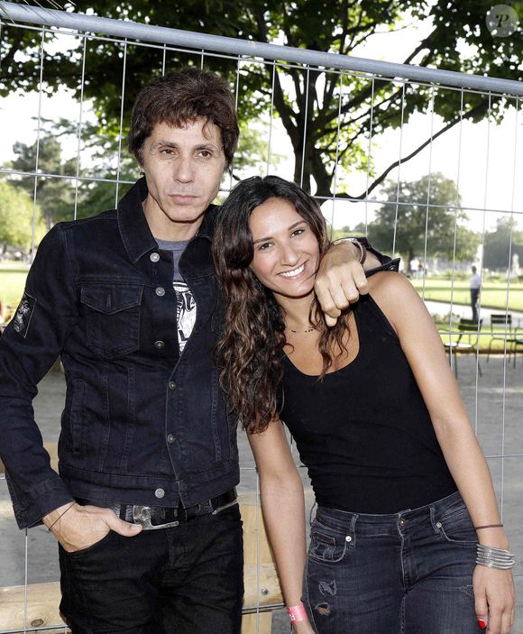Jean-Luc Lahaye et sa fille Margaux assistent à l'ouverture de la 34e Fête annuelle des Tuileries à Paris, en France, le 23 juin 2017. Photo by Vim/ABACAPRESS.COM