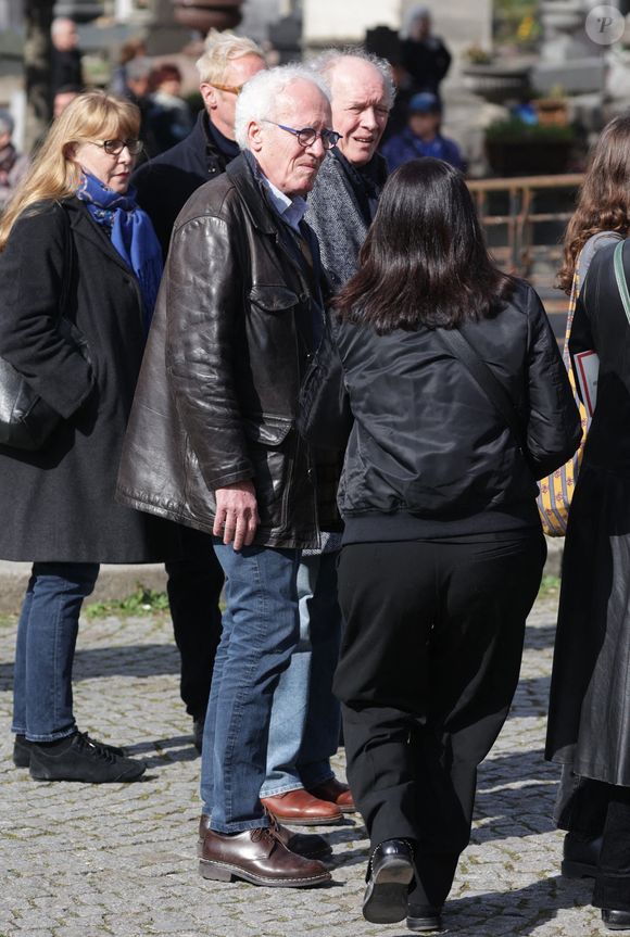 Jean-Pierre et Luc Dardenne se rendent à l'enterrement de l'actrice belge Emilie Dequenne au crématorium du cimetière du Père Lachaise à Paris, France, le 26 mars 2025. Photo by Nasser Berzane/ABACAPRESS.COM