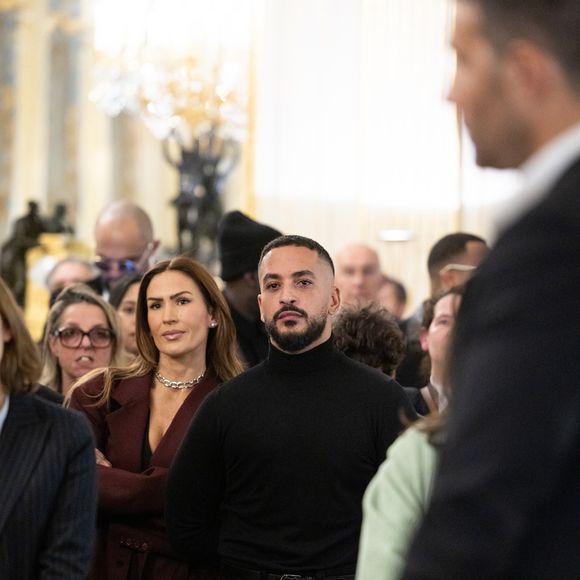 Vitaa, Slimane - Cérémonie de la remise de la médaille de chevalier de l'ordre des arts et des lettres à Alexandre Kirchhoff, PDG du label Capitol Music France par R.Dati au Ministère de la Culture à Paris le 9 janvier 2026.
Cyril Moreau / Bestimage