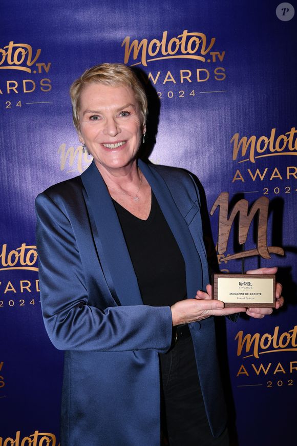 La journaliste a remporté plusieurs prix pour son magazine "Envoyé Spécial"

Exclusif - Elise Lucet , magazine de société préféré pour “Envoyé spécial” lors de la soirée de remise de prix Molotov TV Awards 2024, première édition, pour récompenser les programmes télés préférés.
© Rachid Bellak / Bestimage