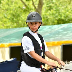 Giulia Sarkozy sur Valentine lors de la coupe Kids Cup L'Envol lors du Longines Paris Eiffel Jumping le 20 juin 2025

© Perusseau / Veeren / Bestimage