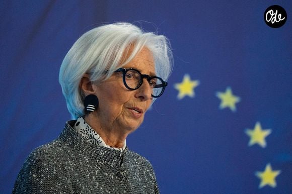 Christine Lagarde, présidente de la Banque centrale européenne (BCE), donne une conférence de presse à l'issue d'une réunion du Conseil des gouverneurs à Francfort, le 19 mars 2026. # March 19, 2026, Frankfurt, Hesse, Germany: European Central Bank (ECB) President Christine Lagarde addresses a press conference following a Governing Council meeting in Frankfurt am Main, Germany. (Credit Image: © Matias Basualdo/ZUMA Press Wire / Bestimage) | 00748088