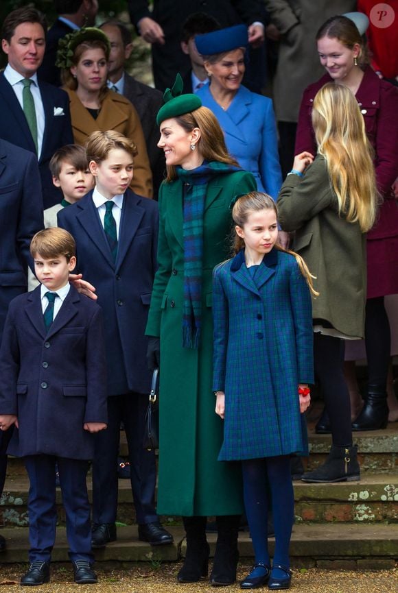 Princesse Beatrice, Edoardo Mapelli Mozzi, Sophie Rhys-Jones, duchesse d'Edimbourg, le prince Edward, duc d'Edimbourg, Savannah Phillips, Catherine (Kate) Middleton, princesse de Galles, Prince Louis, Princesse Charlotte, Prince George