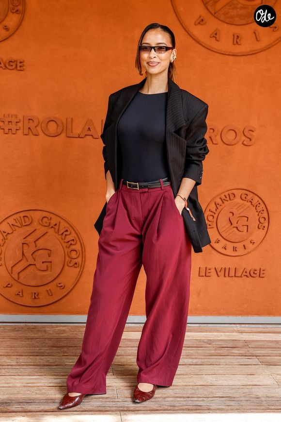 Flora Coquerel au photocall du village lors des Internationaux de France de Tennis de Roland Garros 2026, à Paris, France, le 4 juin 2026. © Jacovides-Moreau/Bestimage