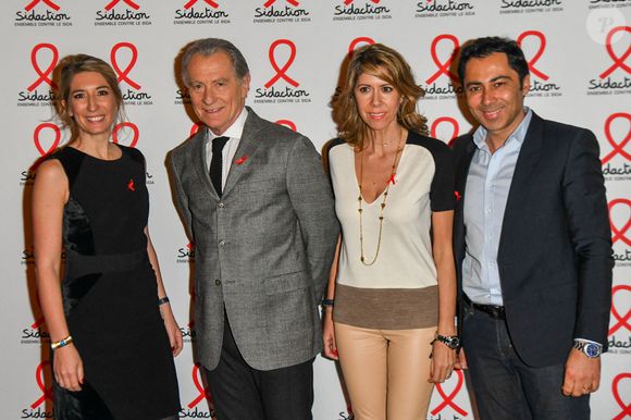 Rachel Bourlier, William Leymergie assistent au photocall du Sidaction 2019 à la salle Wagram le 18 mars 2019 à Paris. Shootpix/ABACA
