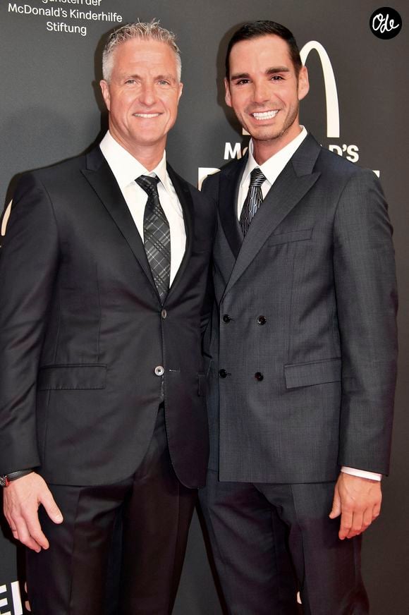 Ralf Schumacher et Etienne Bousquest-Cassagne au 19ème Gala McDonald's au profit de la Fondation d'aide à l'enfance McDonald's à Munich, le 26 octobre 2024. 
Action Press / Bestimage