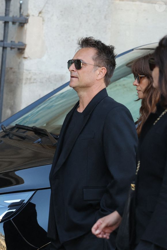 David Hallyday - Obsèques de Nathalie Baye en l'église Saint-Sulpice à Paris le 24 avril 2026. © Dominique Jacovides - Coadic Guirec / Bestimage