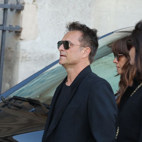 David Hallyday - Obsèques de Nathalie Baye en l'église Saint-Sulpice à Paris le 24 avril 2026. © Dominique Jacovides - Coadic Guirec / Bestimage