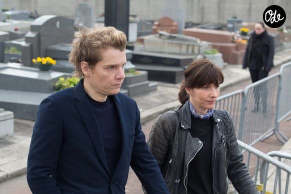 Bruno Nicolini, alias Benabar, lors des funérailles de Véronique Colucci au cimetière de Montrouge, à Paris, le 12 avril 2018. 

Photo de ABACAPRESS.COM