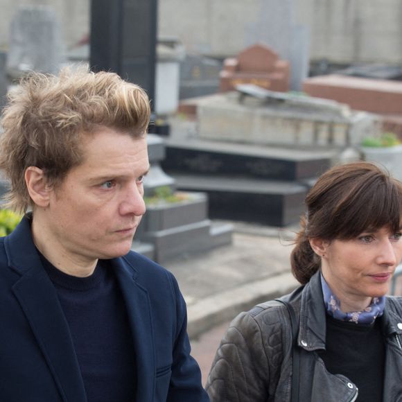 Bruno Nicolini, alias Benabar, lors des funérailles de Véronique Colucci au cimetière de Montrouge, à Paris, le 12 avril 2018. 

Photo de ABACAPRESS.COM