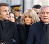 A ses côtés, Brigitte Macron, sa femme et son plus fidèle soutien
Emmanuel Macron et son épouse Brigitte Macron aux commémorations des 10 ans de l'attentat de Charlie Hebdo à Paris. © Alexis Jumeau/Pool/Bestimage