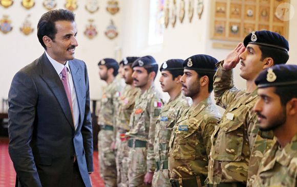 L'émir du Qatar Tamim ben Hamad Al Thani visite l'Académie militaire royale de Sandhurst le 4 décembre 2024.

Photo : Alpha / Bestimage