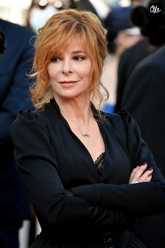 Mylène Farmer lors de la cérémonie de clôture du 74e Festival de Cannes, à Cannes, en France, le 17 juillet 2021. Photo : Julien Reynaud/APS-Medias/ABACAPRESS.COM
