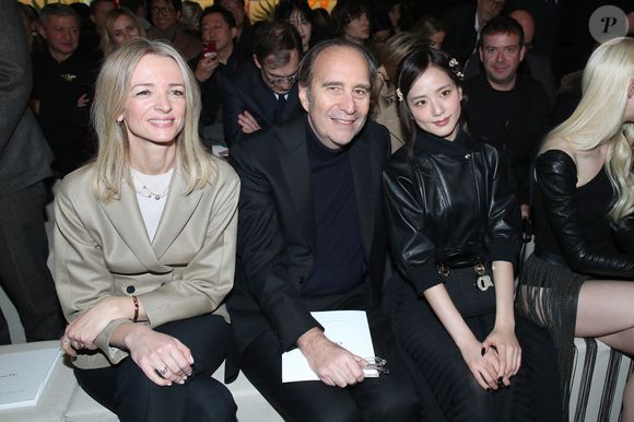 Delphine Arnault, Xavier Niel et Jisoo - Front Row du défilé Christian Dior "Collection Haute Couture Printemps/Eté 2025" au Musée Rodin, lors de la Fashion Week de Paris (PFW), le 27 janvier 2025.
© Bertrand Rindoff/Bestimage