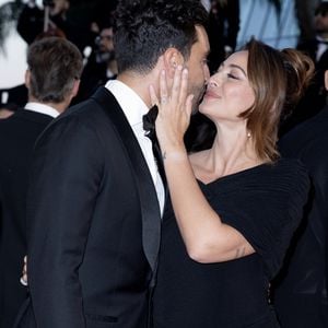 Rachel Legrain-Trapani et son mari Valentin Léonard lors du 79ème Festival International du Film de Cannes, le 14 mai 2026.
Photo : Olivier Borde / Bestimage