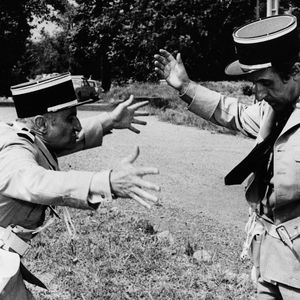 Louis de Funès et son partenaire Jean Lefebvre dans une scène du film "Le Gendarme s'envole".

Keystone Press Agency/ZUMA Press Wire