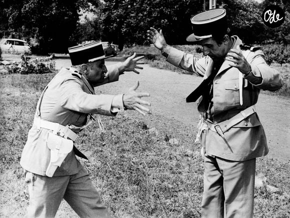 Louis de Funès et son partenaire Jean Lefebvre dans une scène du film "Le Gendarme s'envole".

Keystone Press Agency/ZUMA Press Wire