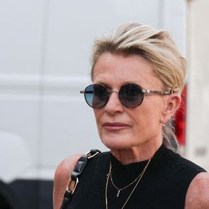 Sophie Davant assiste aux obsèques de Philippe Labro à l'église Saint Germain des Prés à Paris, France, le 13 juin 2025. Photo by Nasser Berzane/ABACAPRESS.COM