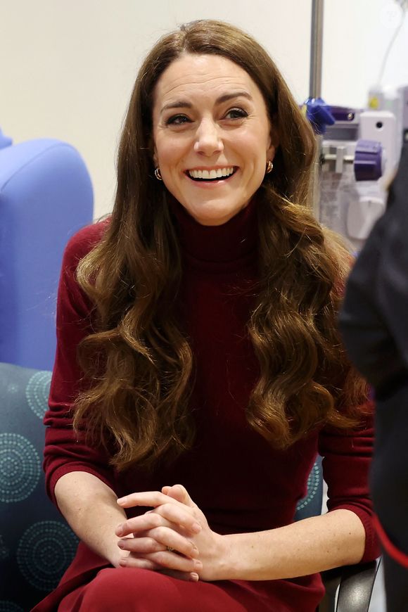 Catherine (Kate) Middleton, princesse de Galles à l'hôpital Royal Marsden, où elle a reçu son traitement contre le cancer, à Londres, Royaume-Uni, le 14 janvier 2025. © Chris Jackson/WPA-Pool/Bestimage