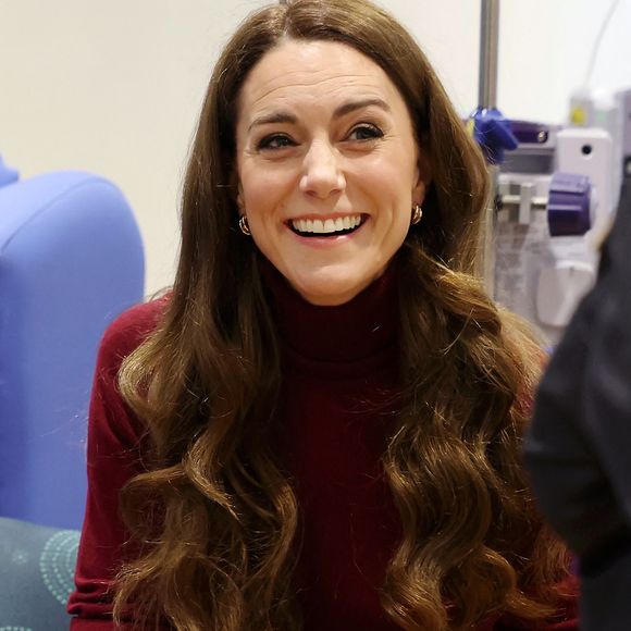 Catherine (Kate) Middleton, princesse de Galles à l'hôpital Royal Marsden, où elle a reçu son traitement contre le cancer, à Londres, Royaume-Uni, le 14 janvier 2025. © Chris Jackson/WPA-Pool/Bestimage