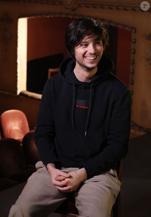 Exclusif - Felix Radu lors de l'enregistrement de l'émission "Olympiascope" au théâtre Antoine, présentée par B.Montiel et diffusée le 24 juillet 2025, à Paris, le 18 février 2025. 
© Denis Guignebourg / Bestimage