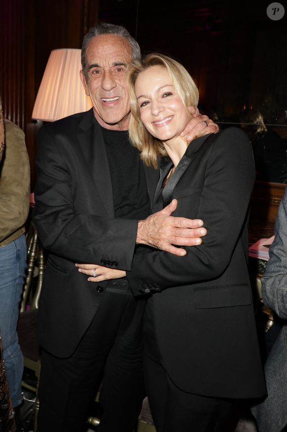 Exclusif - Thierry Ardisson et sa femme Audrey Crespo-Mara - Défilé rétrospectif Nathalie Garçon à l'occasion de ses 35 ans de sa marque lors d'une closing party à l'hôtel Raphael à Paris le 19 novembre 2024. © Coadic Guirec/Bestimage