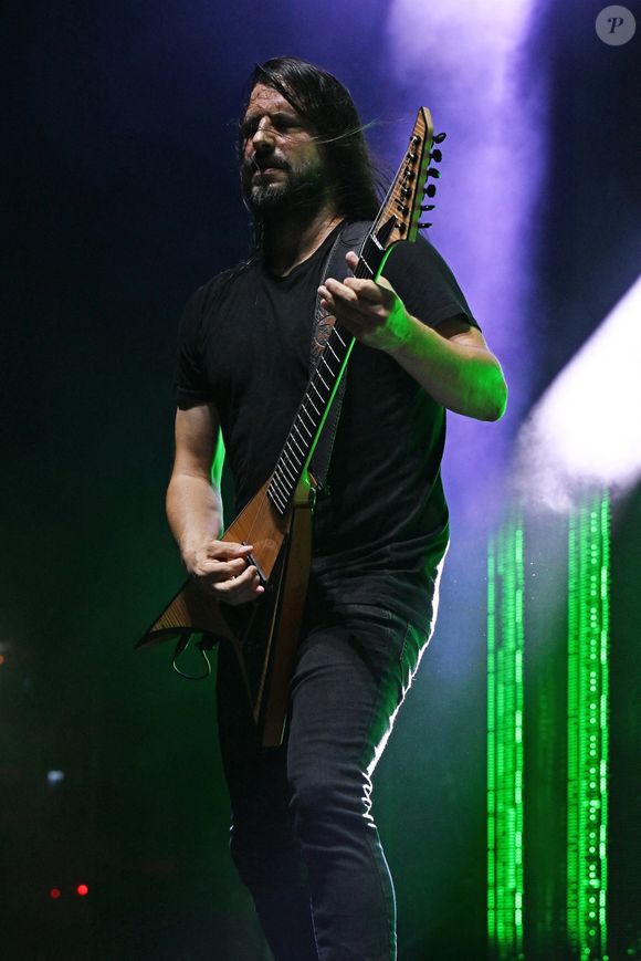 Le groupe de metal français Gojira a offert une performance puissante à l'I Think Financial Amphitheatre de West Palm Beach, en Floride, électrisant les fans avec leur set intense, le 14 septembre 2024. ©Backgrid USA / Bestimage