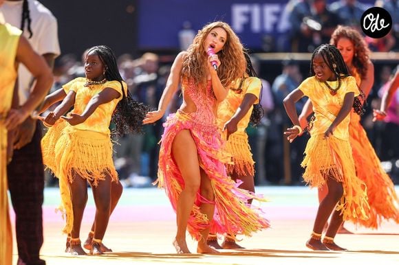 Shakira a aussi demandé la contribution de certaines personnalités et structures.

Shakira se produit lors de la mi-temps de la finale de la Coupe du monde de la FIFA entre l’Espagne et l’Argentine, au New York New Jersey Stadium, à East Rutherford, aux États-Unis, le dimanche 19 juillet 2026. Crédit photo : © William Volcov/ZUMA Press Wire / Bestimage