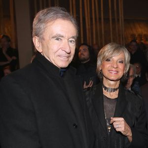 Bernard Arnault et sa femme Hélène Arnault au front row du défilé Christian Dior mode femme automne / hiver 2024-2025 lors de la Fashion Week de Paris (PFW), au jardin des Tuileries, à Paris, France, le 27 février 2024. © Bertrand Rindoff/Bestimage