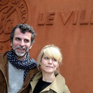 Marina Foïs et Eric Lartigau - People au village des Internationaux de France de tennis de Roland Garros à Paris. Le 30 mai 2015. DOMINIQUE JACOVIDES / BESTIMAGE