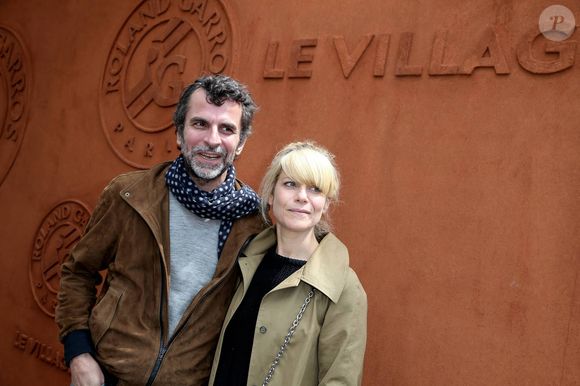 Marina Foïs et Eric Lartigau - People au village des Internationaux de France de tennis de Roland Garros à Paris. Le 30 mai 2015. DOMINIQUE JACOVIDES / BESTIMAGE