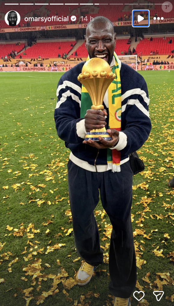 Omar Sy assiste au sacre du Sénégal à la finale de la CAN