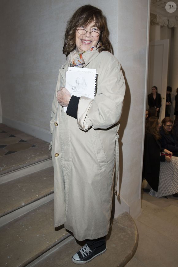 Jane Birkin lors du défilé de mode "Saint Laurent", Collection prêt-à-porter Automne / Hiver 2016-2017 à Paris, le 7 mars 2016. © Olivier Borde