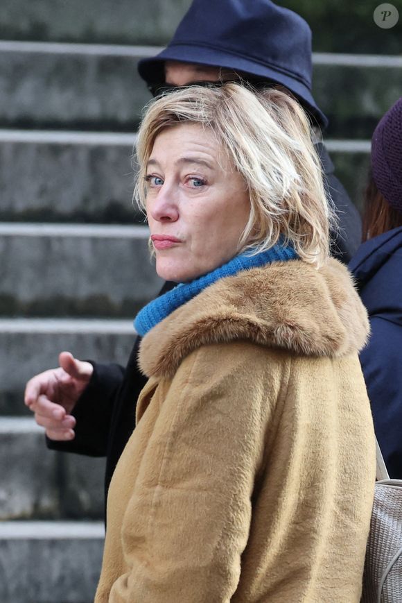 Valeria Bruni-Tedeschi aux obsèques du réalisateur Bertrand Blier en l'église Saint-Roch, à Paris, le 29 janvier 2025. 

Photo : Dominique Jacovides / Bestimage