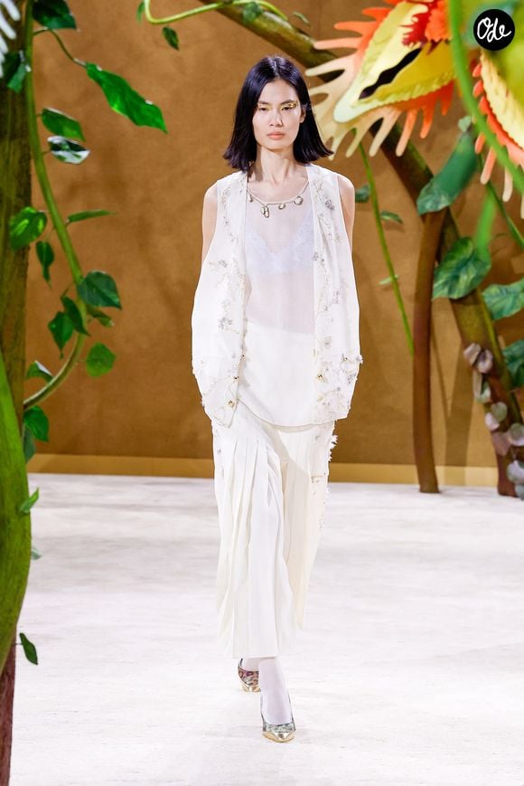Défilé de mode Chanel Collection Haute Couture Automne/Hiver 2026-2027 lors de la Fashion Week de Paris (PFW) au Grand Palais, à Paris, France, le 7 juillet 2026. © Bestimage
