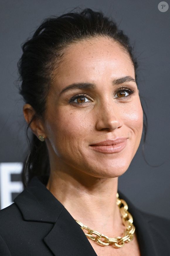 Meghan, duchesse de Sussex, assiste au troisième gala annuel de la Journée mondiale de la santé mentale organisé par Project Healthy Minds, Spring Studios, New York, NY, 9 octobre 2025. (Photo par Anthony Behar/Sipa USA)