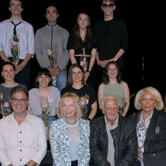 Exclusif - Audrey Belmondo, Grâce de Capitani, Olivier Belmondo, Isabelle Aubret, Alain Belmondo, Comtesse Martine de Leseleuc, Cyrielle Clair, Nicole Calfan et les Élèves - Audition de la Promotion 2024 de l’École « L’Entrée des Artistes » d’Olivier Belmondo au Théâtre des Mathurins à Paris le 17 Juin 2024. 

© Bertrand Rindoff / Bestimage