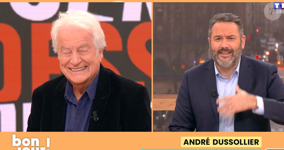 Bruce Toussaint a reçu André Dussollier dans "Bonjour !", le 9 décembre, sur TF1