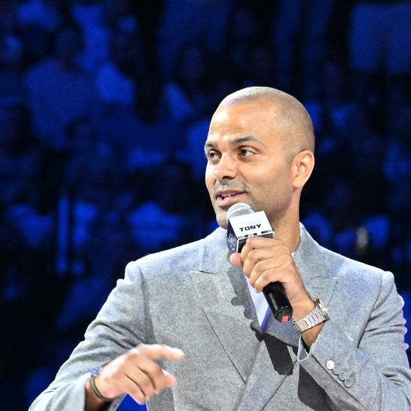 Tony Parker au match de préparation aux Jeux Olympiques Paris 2024 entre la France à la Serbie (67-79) à Decines-Charpieu, France, le 12 juillet 2024. © Frédéric Chambert/Panoramic/Bestimage