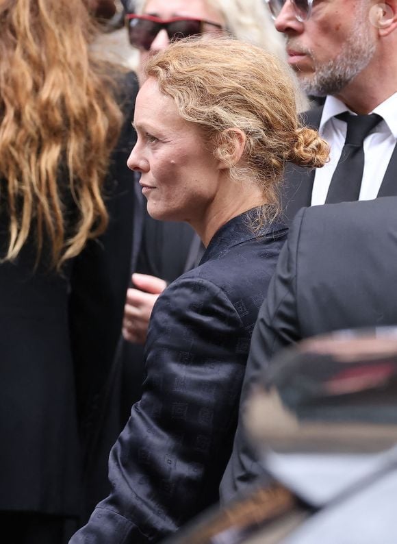Vanessa Paradis - Sorties des célébrités aux obsèques de Jane Birkin en l'église Saint-Roch à Paris. Le 24 juillet 2023
© Jacovides-KD Niko / Bestimage