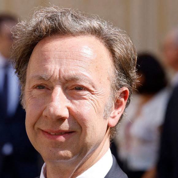 Stéphane Bern, animateur de télévision français, membre de la délégation présidentielle, attend l'arrivée du président français pour une visite d'État de deux jours au palais princier de Monaco, en amont de la troisième conférence des Nations unies sur l'océan (UNOC3), le 7 juin 2025. Photo by Ludovic Marin/Pool/ABACAPRESS.COM